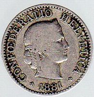 CH 5 PR 1881 CONFEDERATIO HELVETIA - ERHALT SIEHE SCAN