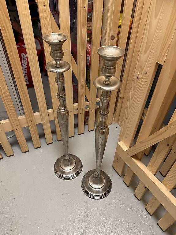 Kerzenständer: 2 grosse Kerzenständer Silber – Neu und originalverpackt aus Reiden von mim_9scr 1