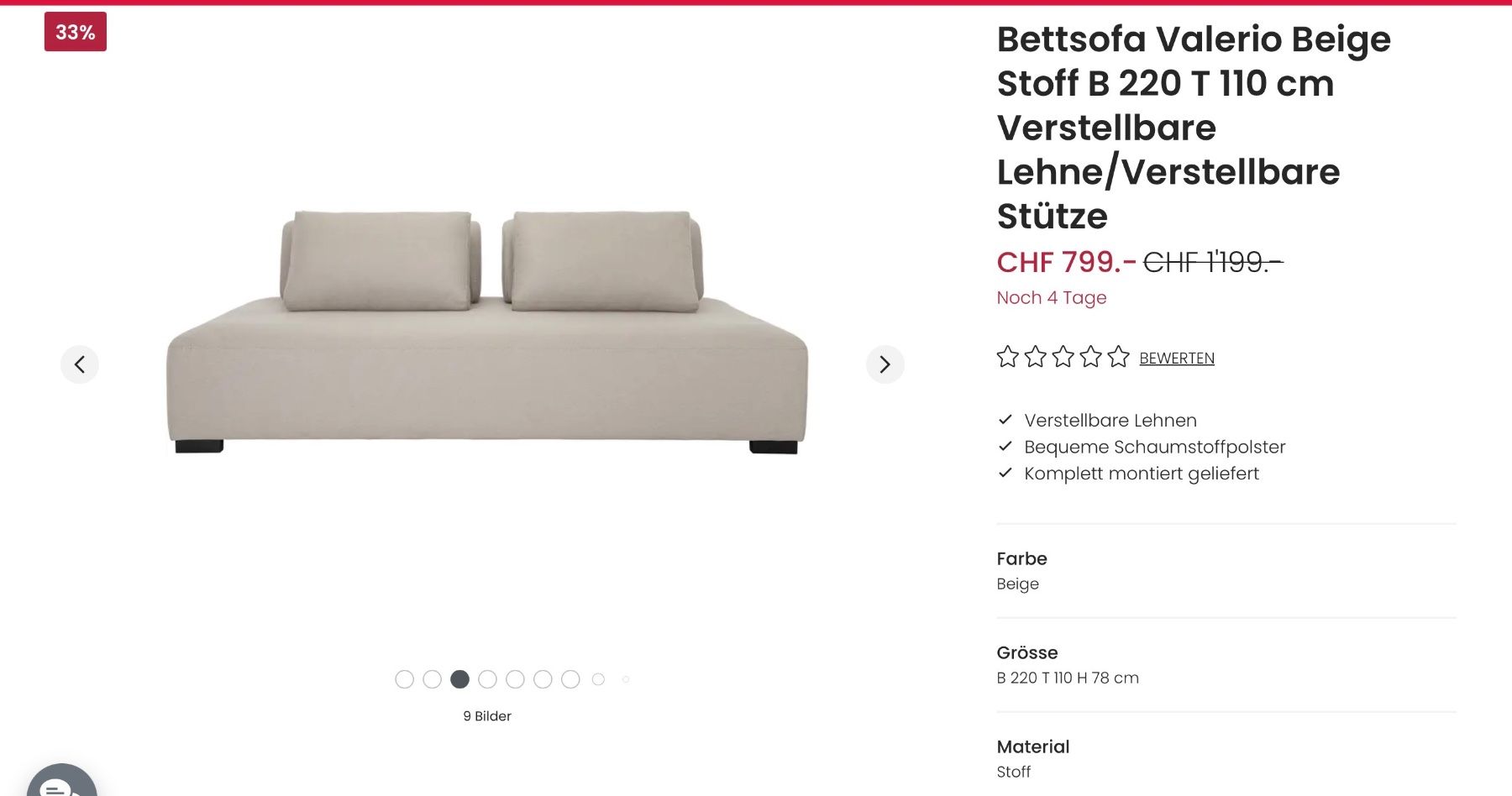 Divani: Bettsofa Valerio von Livique – Nuovo (secondo la descrizione) da Uster venduto da Egron74 2