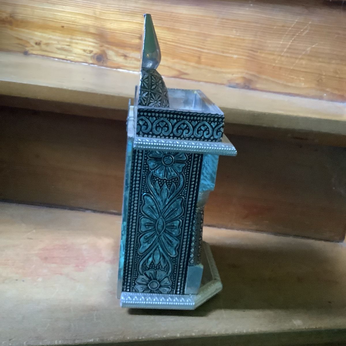 Sculture & Statue: Holzaltar mit silbernen Metall überzogen – Usato da Zürich venduto da Albatros57 3