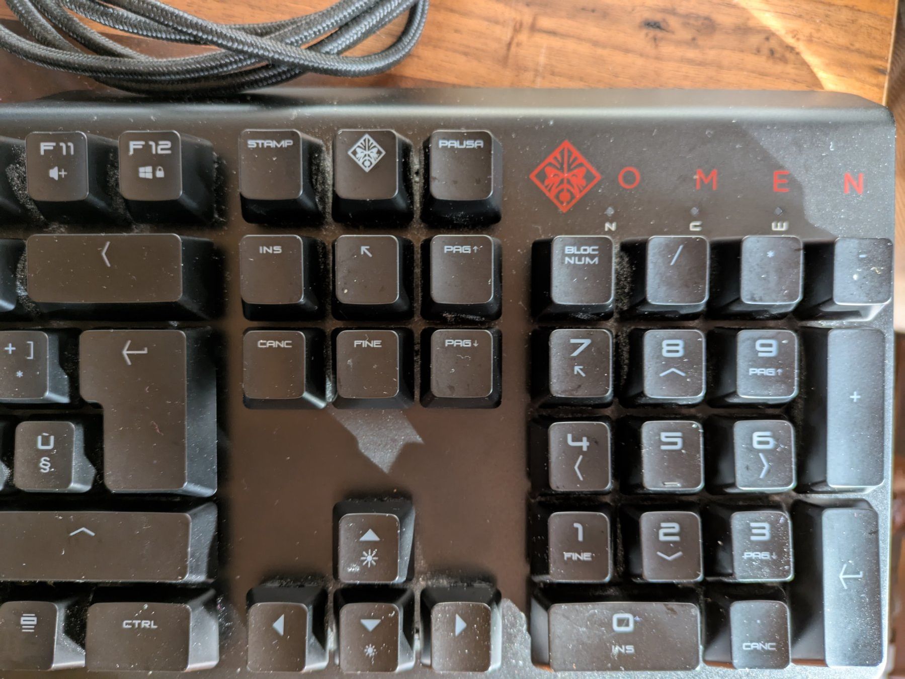 Hewlett Packard Tastaturen: HP OMEN QWERTY ITA gaming keyboard – Gebraucht aus Matran von Taragor 2