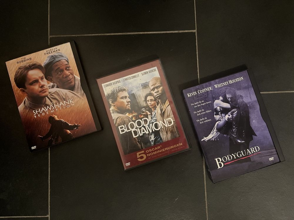 DVD-Set Drama: Bodyguard, blood diamond, Shawshank redemtion (Gebraucht ...
