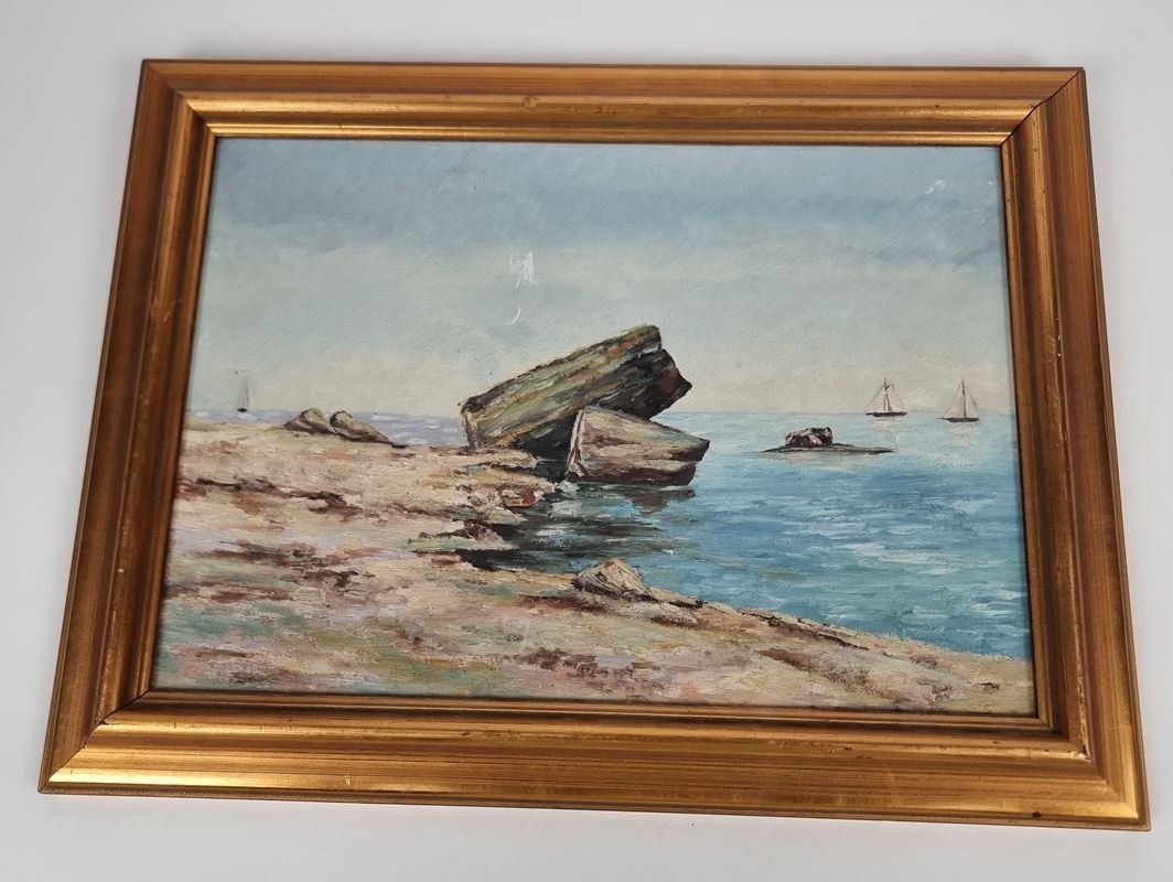 Gemälde: Gemälde "Meer und Strand" – Gebraucht aus Urtenen-Schönbühl von Restwert_Schoenbuehl 1