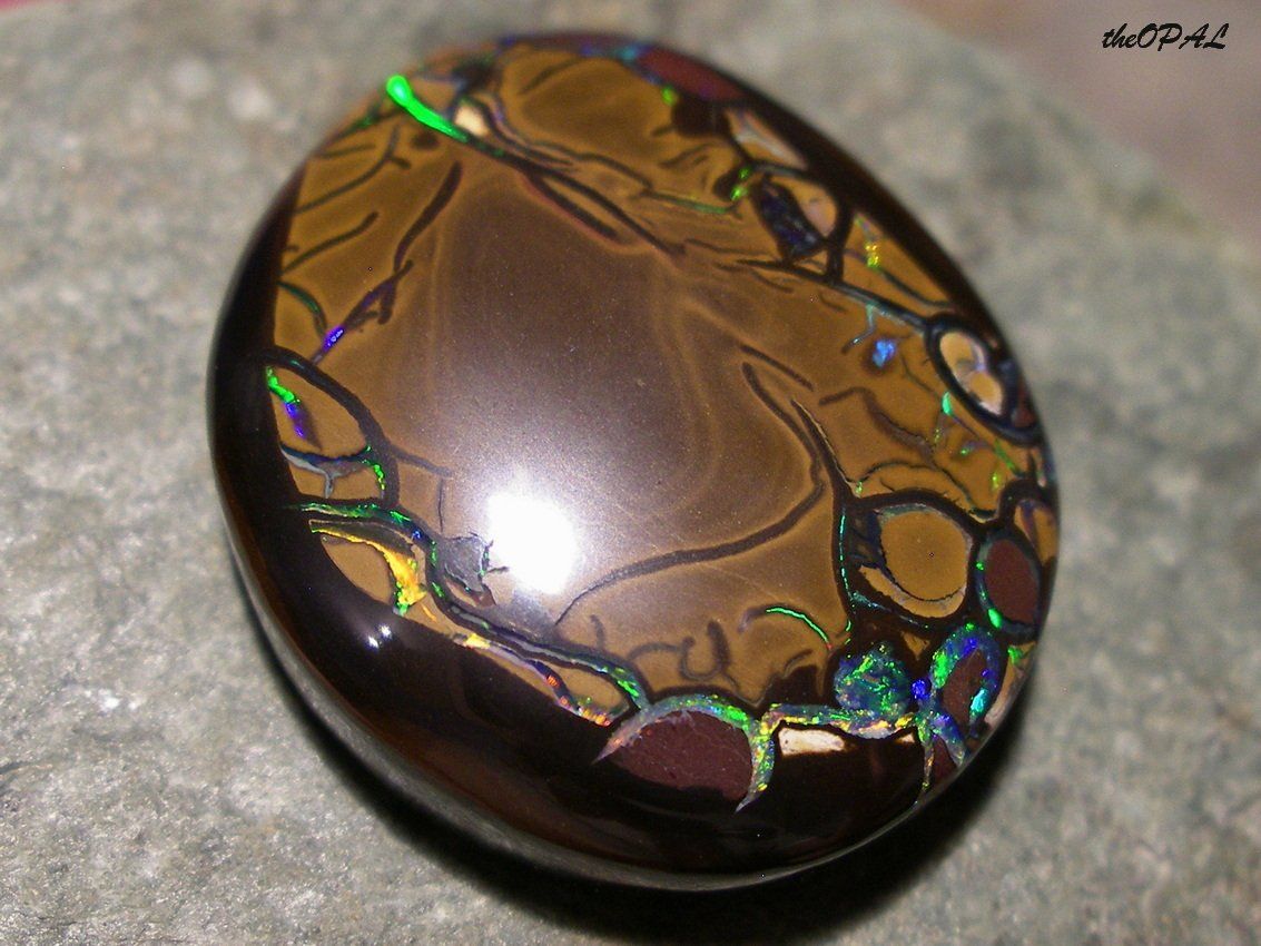 Edelsteine: theOPAL***WUNDERSCHÖNER BOULDER MATRIX NUSS OPAL 61,75ct*** – Neu und originalverpackt aus Ebnat-Kappel von theOPAL 2
