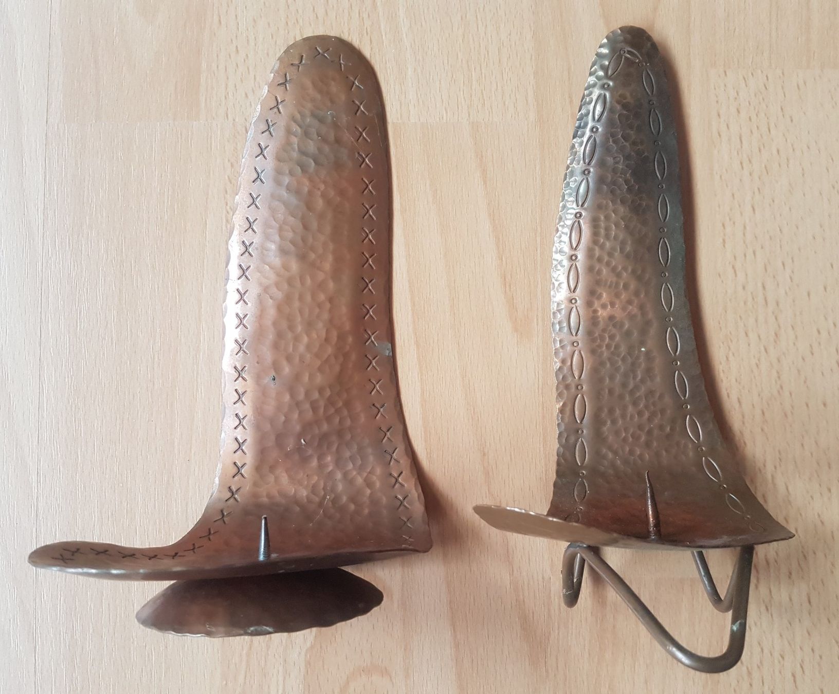 Portacandele: 2 KUPFER KERZENSTÄNDER – Usato da Sax venduto da prinzenrollen 1