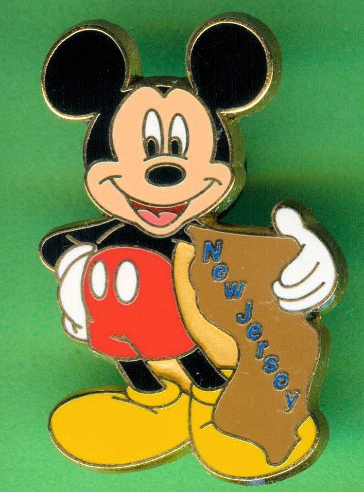 Disney Placchette & Badge: DISNEY  Mickey Maus  NEW JERSEY – Usato da Winterthur venduto da Sammleroase