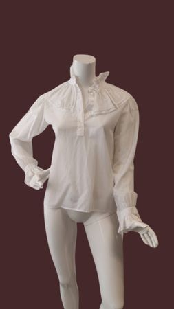 Saint Laurent Vintage Rüschenbluse Gr. 40