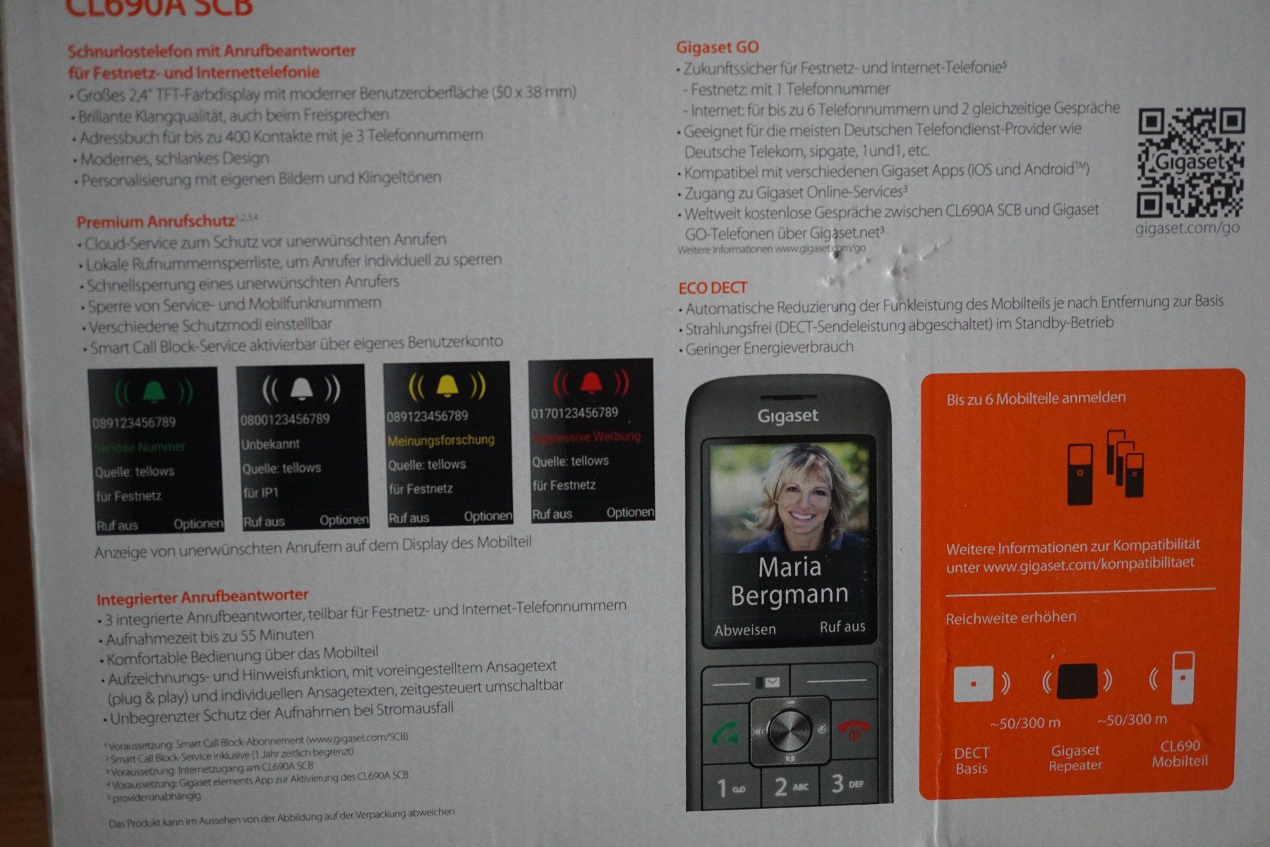 Gigaset Telefoni: Telephon Gigaset CL 690 A – Usato da Hochdorf venduto da Aguadulce 2