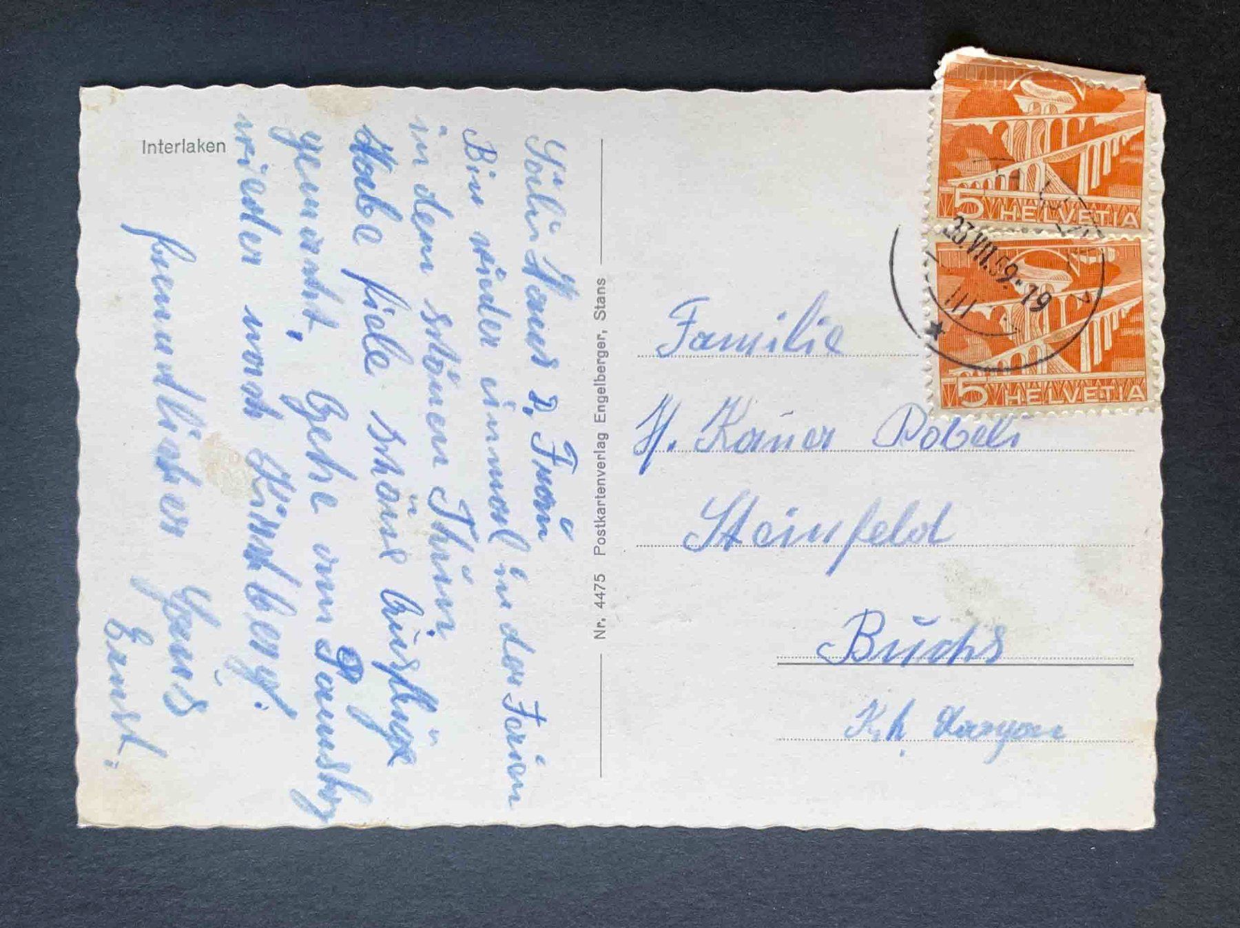 Cartoline postali: AK Interlaken – Usato da Goldau venduto da artelier1 1