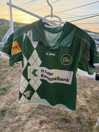FC St.Gallen Fussballtrikot JAKO Grösse 128 Kinder Grün gebr