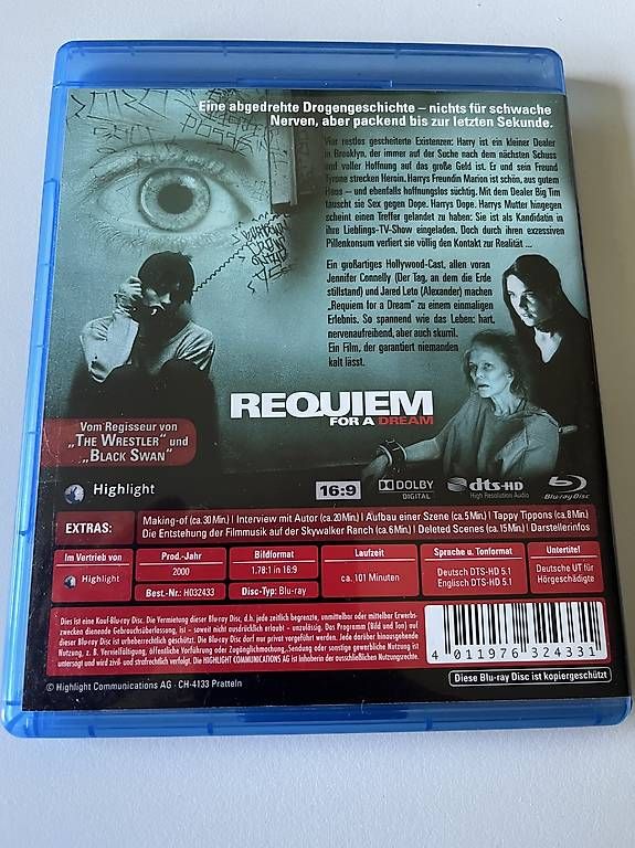 Alle DVDs: Requiem for a Dream [Blu-ray] – Gebraucht aus Zürich von audn 1