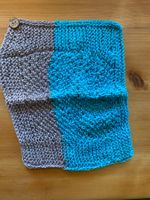 ABWASCHLAPPEN-BLAU-GRAU,HANDGEMACHT