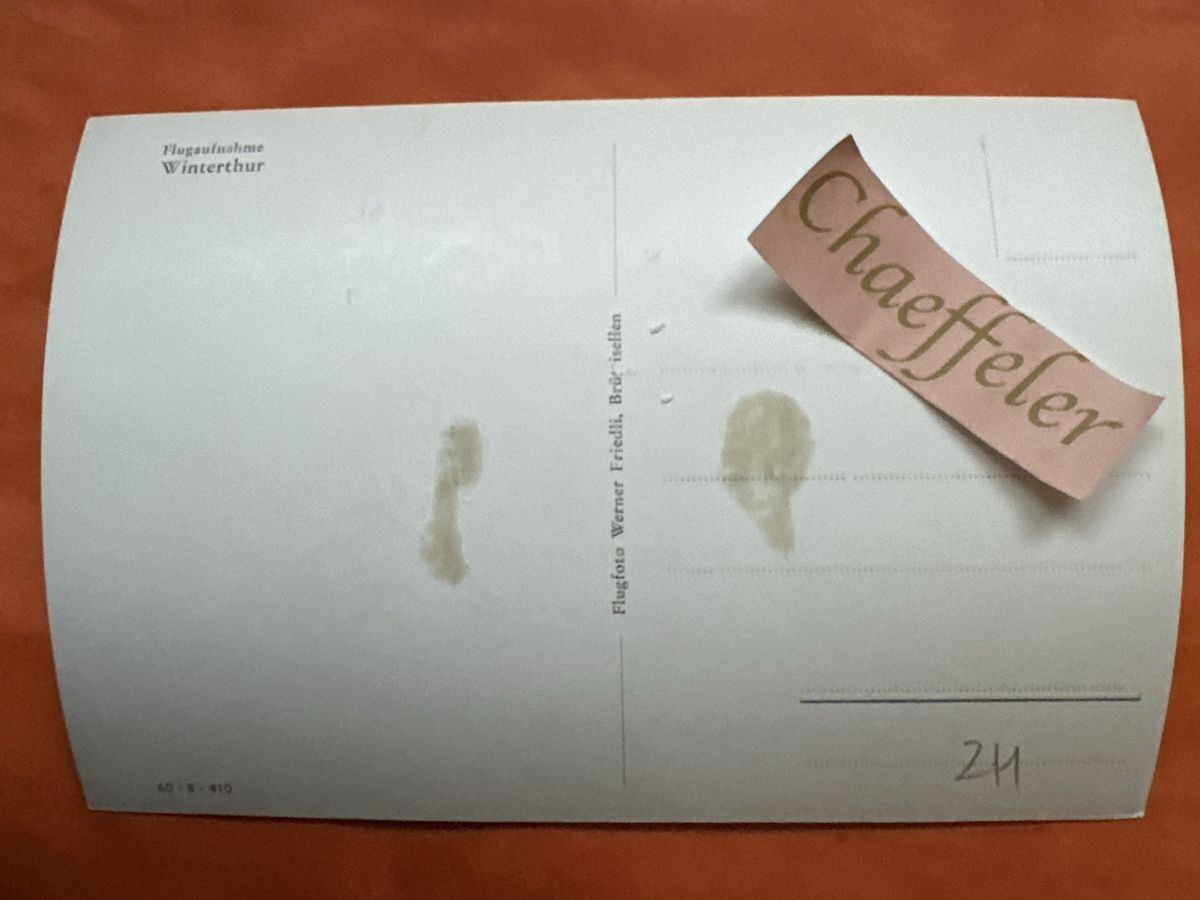 Ansichtskarten: Flugaufnahme Winterthur  – Gebraucht aus Zürich von Chaeffeler 1