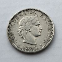 1887 20 Rappen ss+