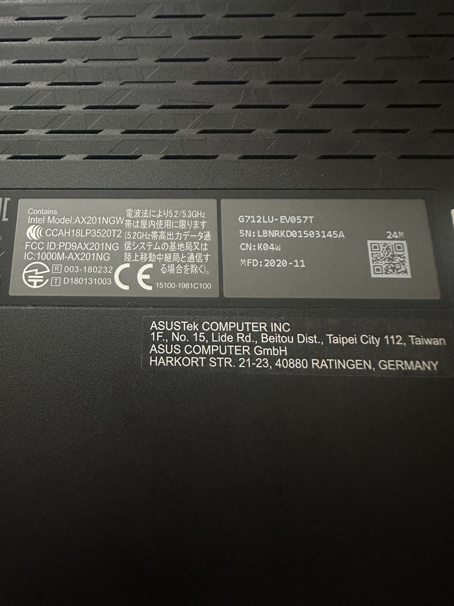 Asus Notebook: ASUS ROG Strix G17 (G712LU-EV057T) – Usato da Eggersriet venduto da MeonMeon 7