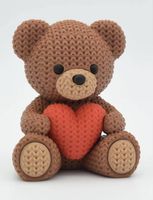 Gestrickter Valentinstag-Teddybär
