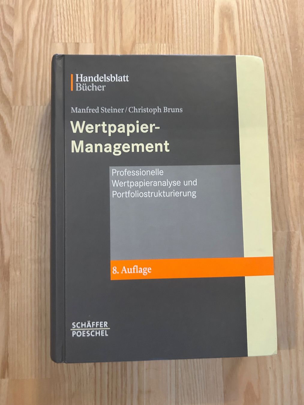 Libri: Wertpapier-Management, Steiner/Bruns, 8. Auflage – Usato da Brüttisellen venduto da ThommyK