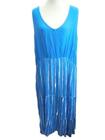 Gr. 56 langes Sommerkleid BPC Viskose Brust --> 76cm+ L131cm