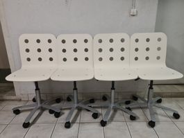 4 chaises a roulettes ikea