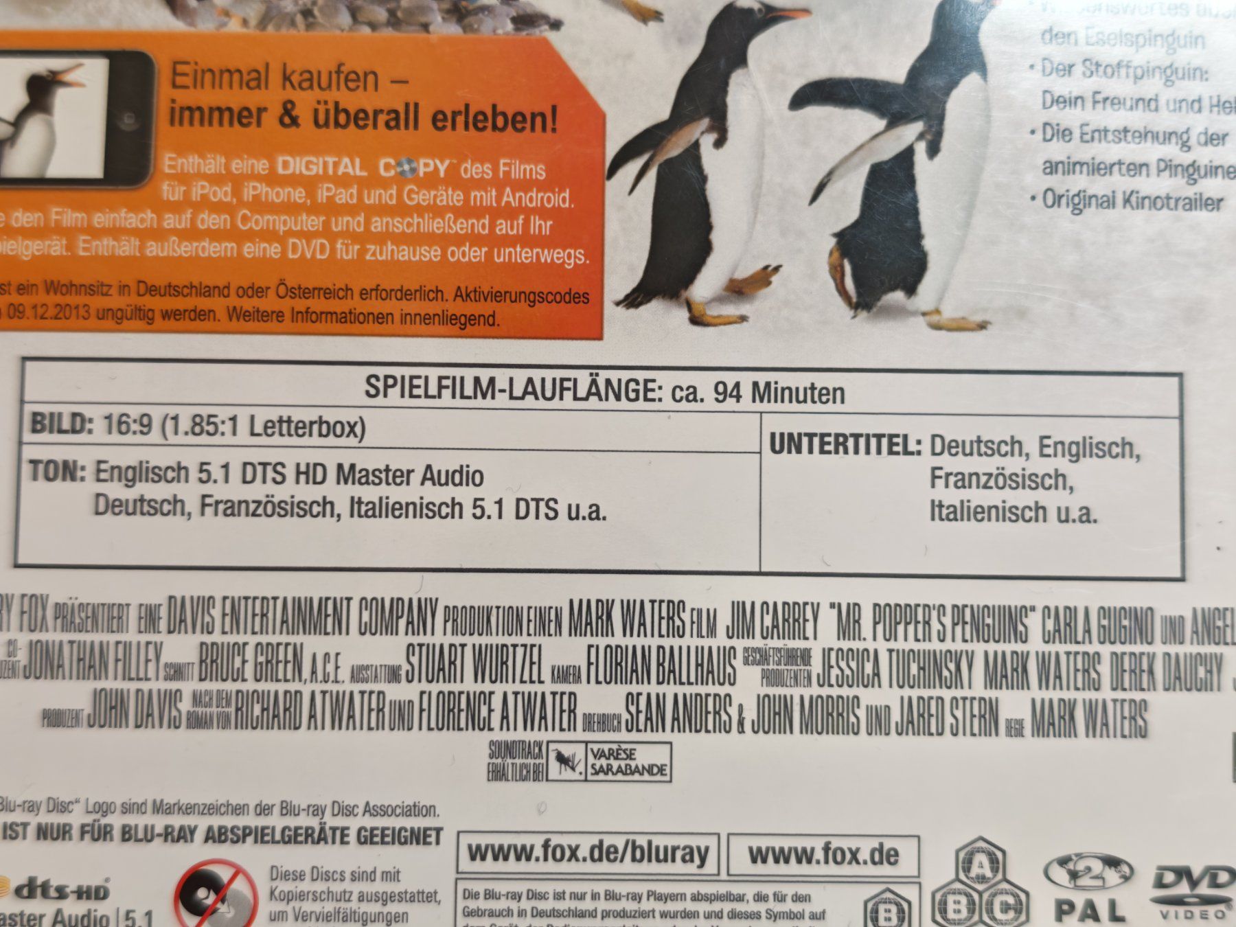 Alle DVDs: Mr. Poppers Pinguine – Gebraucht aus Liestal von Kratzilla 3