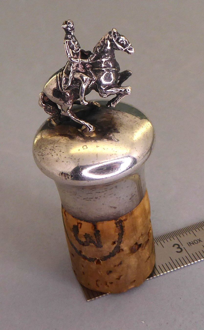 Apribottiglie & Tappi per chiusura: Antiker Flaschen Zapfen 800 Silber – Usato da Muri AG venduto da silvermouse007 3