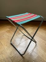 Vintage Klapphöcker Campingstuhl faltbar