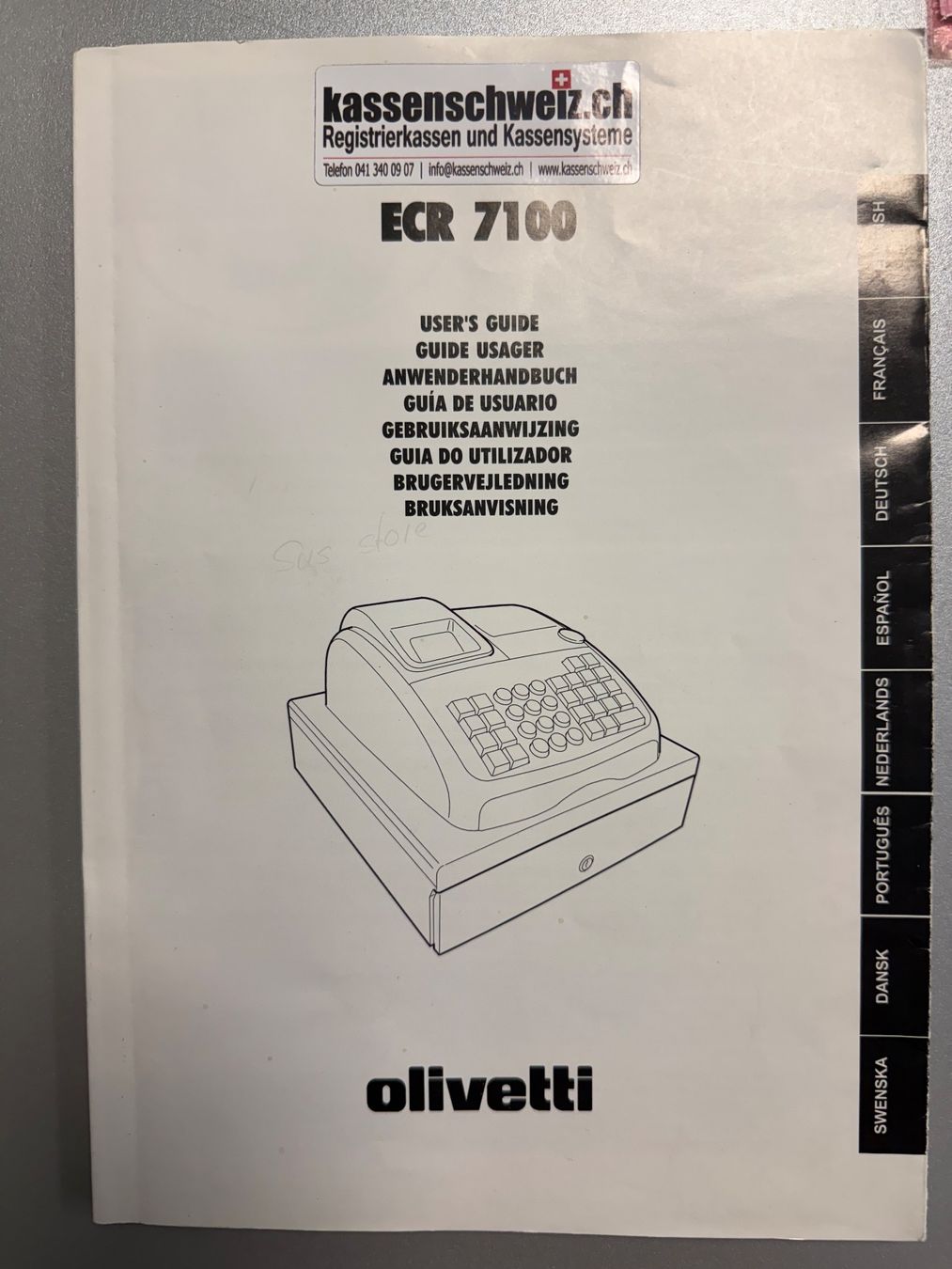 Olivetti Registratore di cassa: Olivetti ECR 7100 Kasse mit Schublade – Nuovo (secondo la descrizione) da Schachen LU venduto da Jenny_geen 3