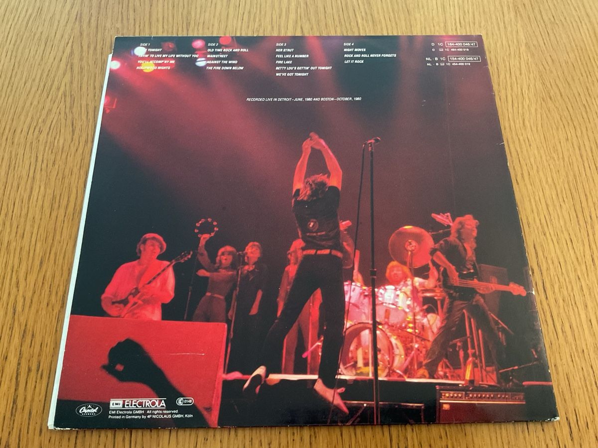 Dischi in vinile: Bob Seger Nine Tonight Doppel LP Vinyl 1981 – Usato da Steinach venduto da Quarkie 2