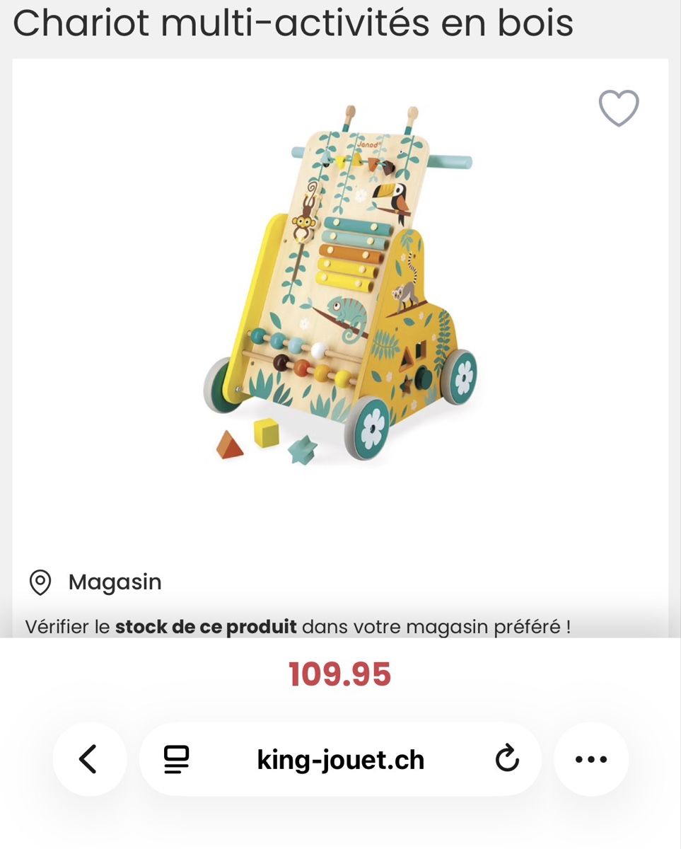 Gehhilfen: Chariot multi-activités en bois – Neu (gemäss Beschreibung) aus Borex von jas_fwc2 1
