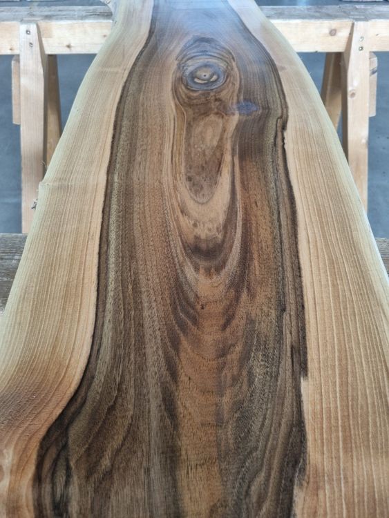 Articoli in legno: Nussbaum Massivholz Klotzbretter Natur Walnut Unikat Deko – Nuovo (secondo la descrizione) da Rheineck venduto da Dein_Wunschholz 7