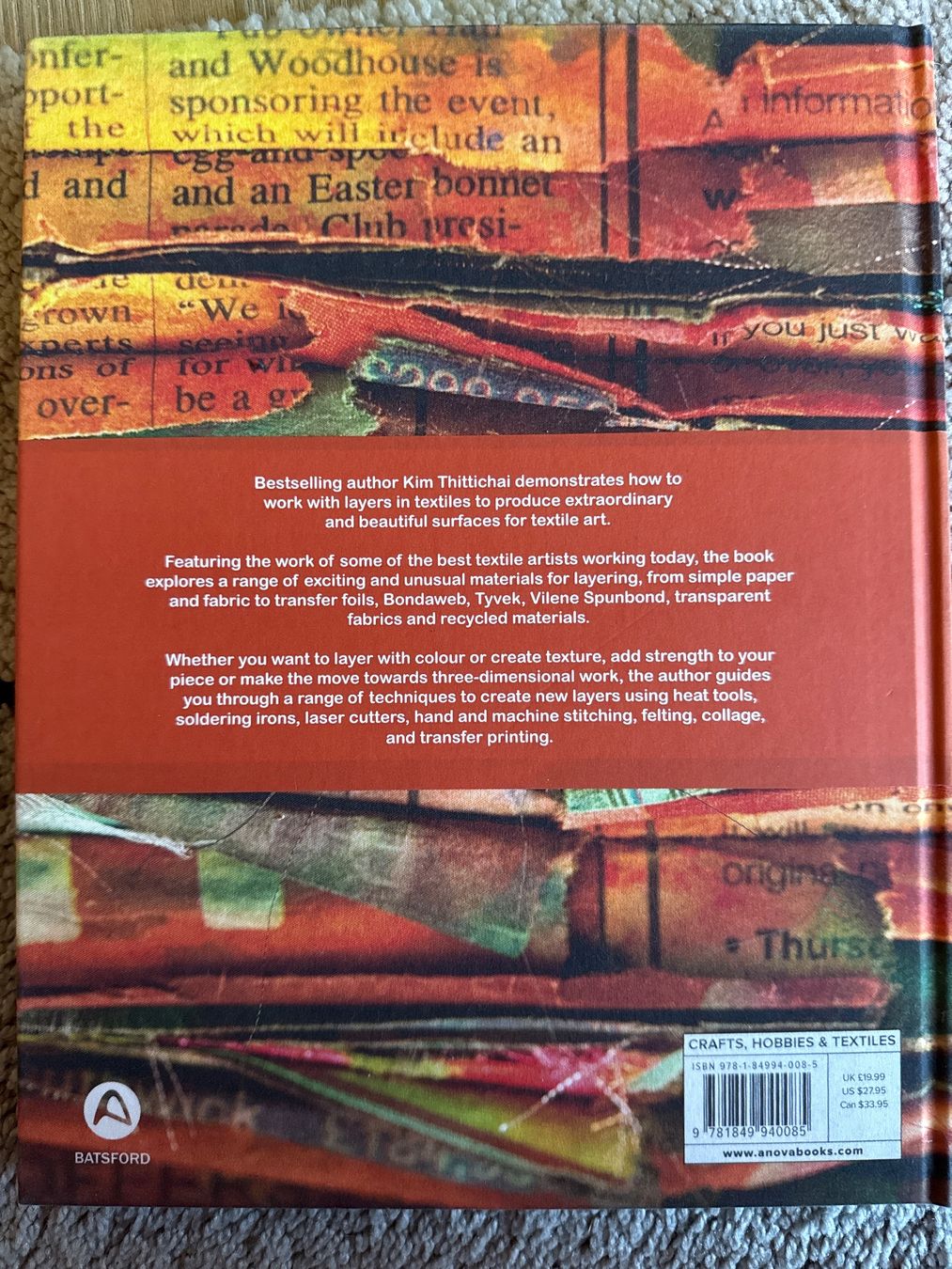 Libri: Buch zu Textilkunst: layered textiles – Nuovo e nell'imballaggio originale da Andelfingen venduto da Judy0007 1