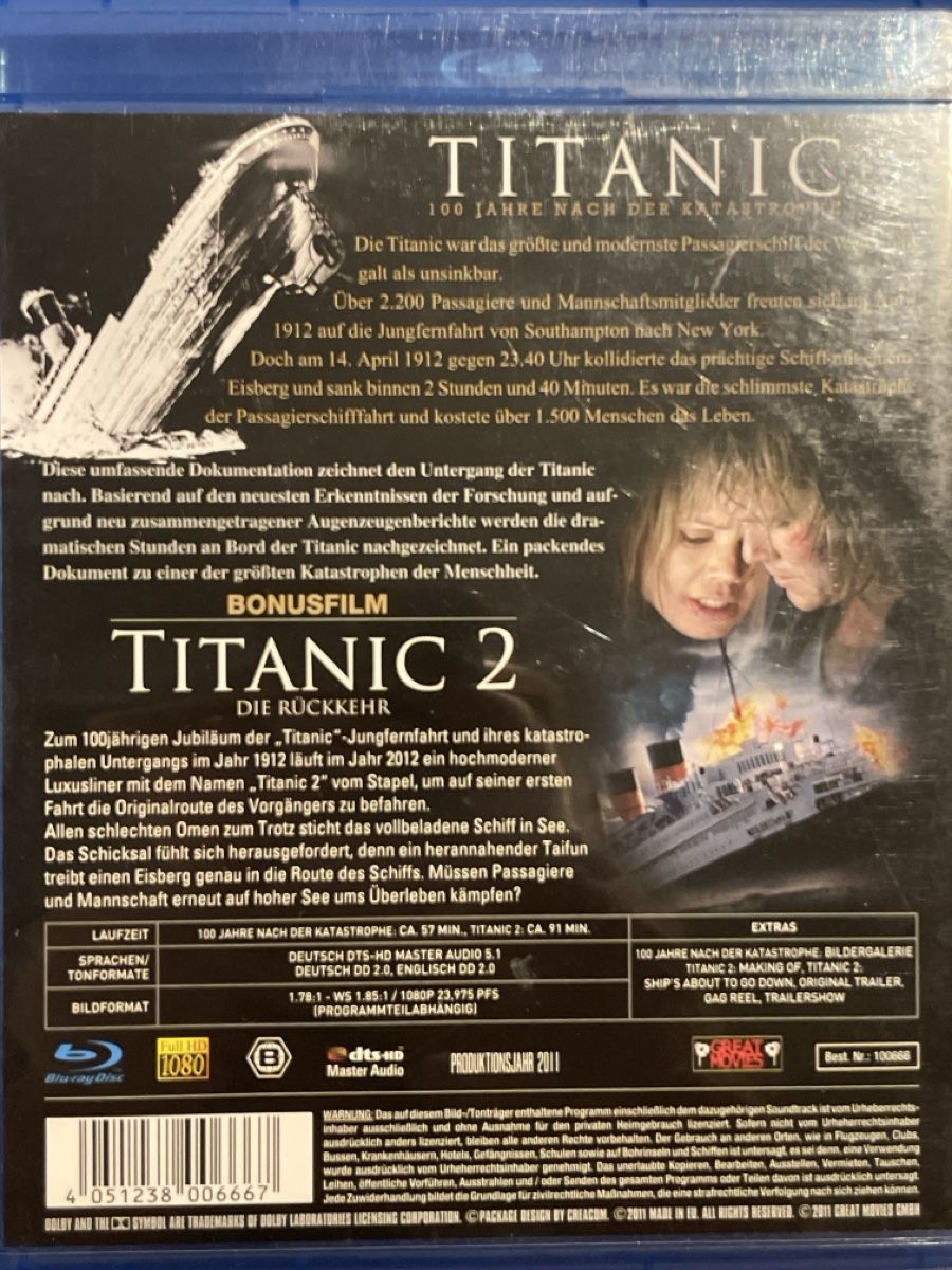 Tutti i DVDs: Titanic - 100 Jahre nach der Katastrophe – Usato da Waldenburg venduto da Gonzo8 1
