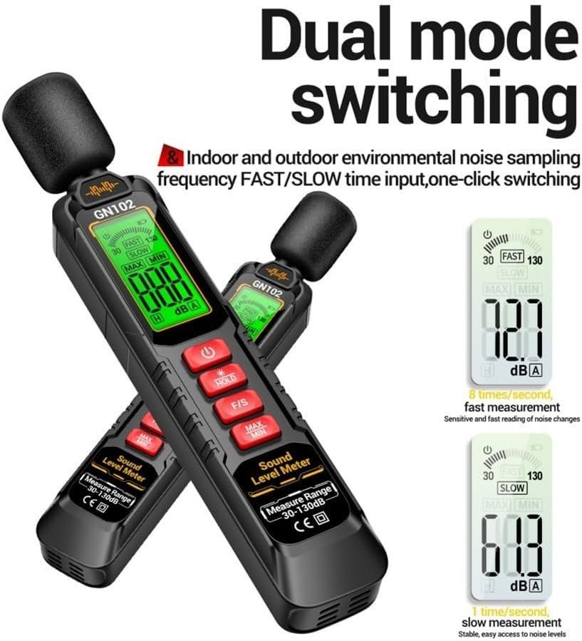 Misurare: Dezibel-Messgerät mit HD-Bildschirm 30-130 dB – Nuovo e nell'imballaggio originale da Geneve venduto da Titi2008 3