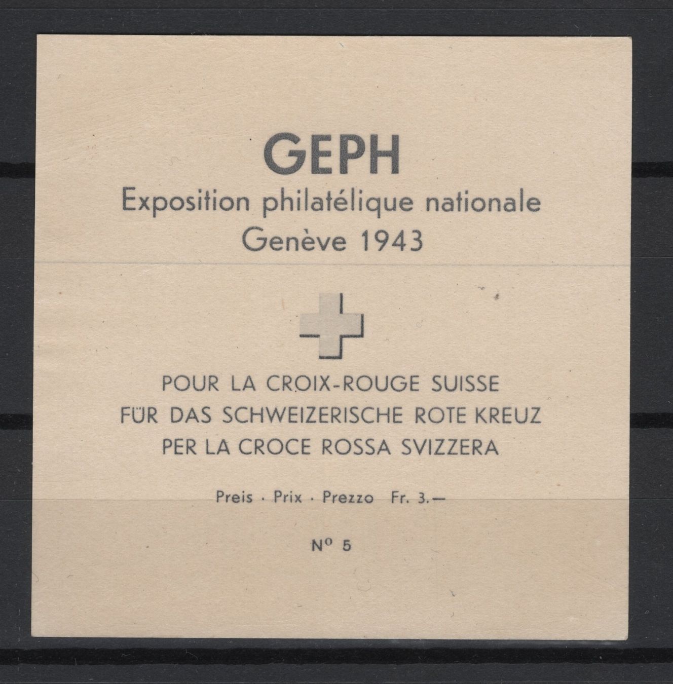 Tutti i francobolli: 1943 Genfer Block / postfrisch – Usato da Oppligen venduto da alt_bis_neu 1