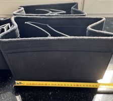 Filztasche Organizer schwarz 3 stück