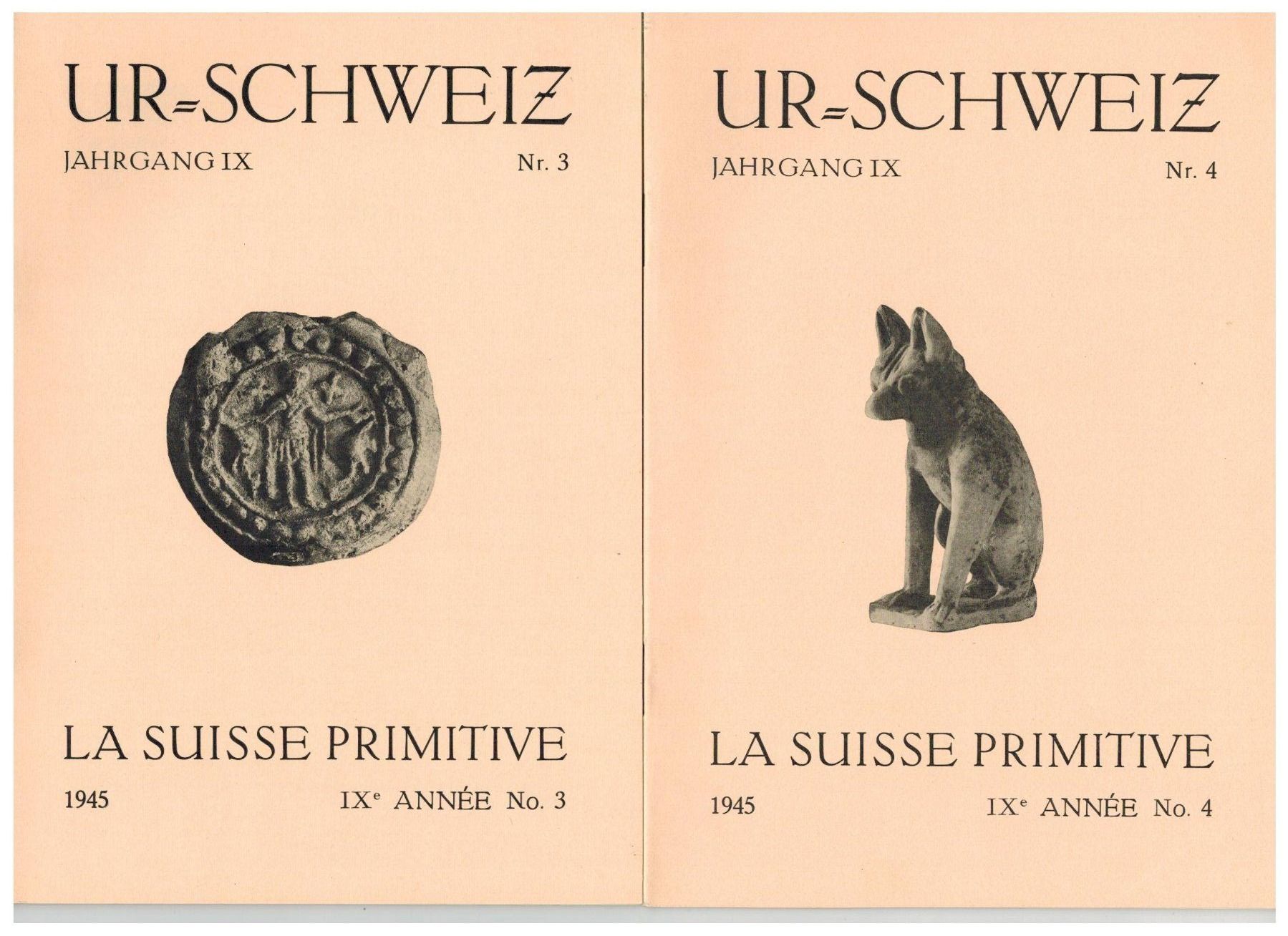 Bücher: Archäologie: Ur-Schweiz Jahrgang 9,1945 , 1-4 – Neu (gemäss Beschreibung) aus Biel-Benken BL von rud_yc8p 1