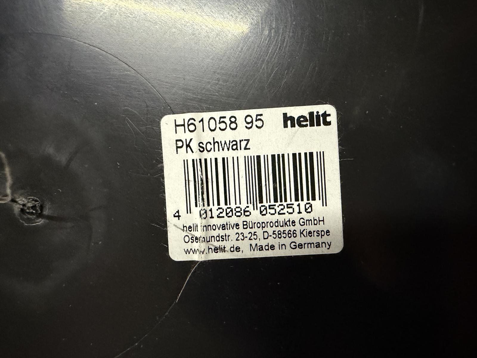 Abfalleimer: Papierkorb Schwarz HELIT (Made in Germany) – Neu (gemäss Beschreibung) aus luterbach von boxster4 2