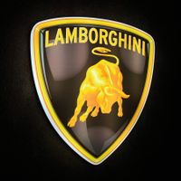 LAMBORGHINI LED Leuchtreklame Vintage Style