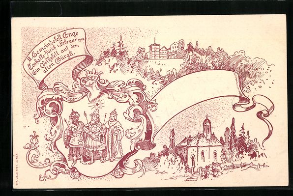 Ansichtskarten: Zürich, Enge, 2. Gemeindefest 1902 in d – Gebraucht aus Berlin von bartko-reher