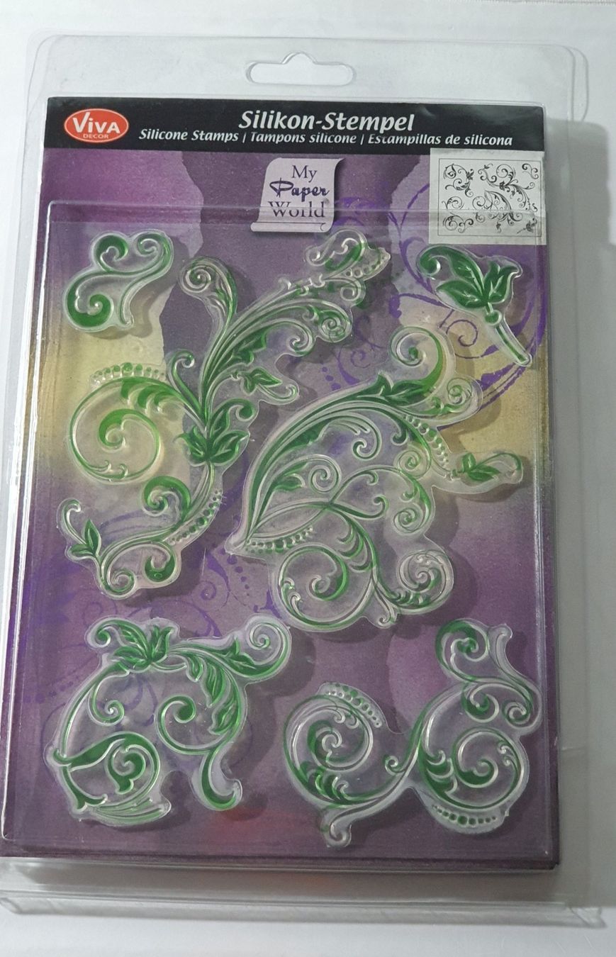Timbri: VIVA Decor Transparente Silikon-Stempel "Florale Schnörkel" – Usato da Volketswil venduto da Dokinka 1