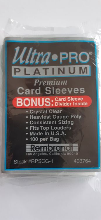 ultra pro card sleeves vs premium Ultra Pro Clear Vintage Card Sleeves (50 Sleeves) – Lefty's Sports main image 0