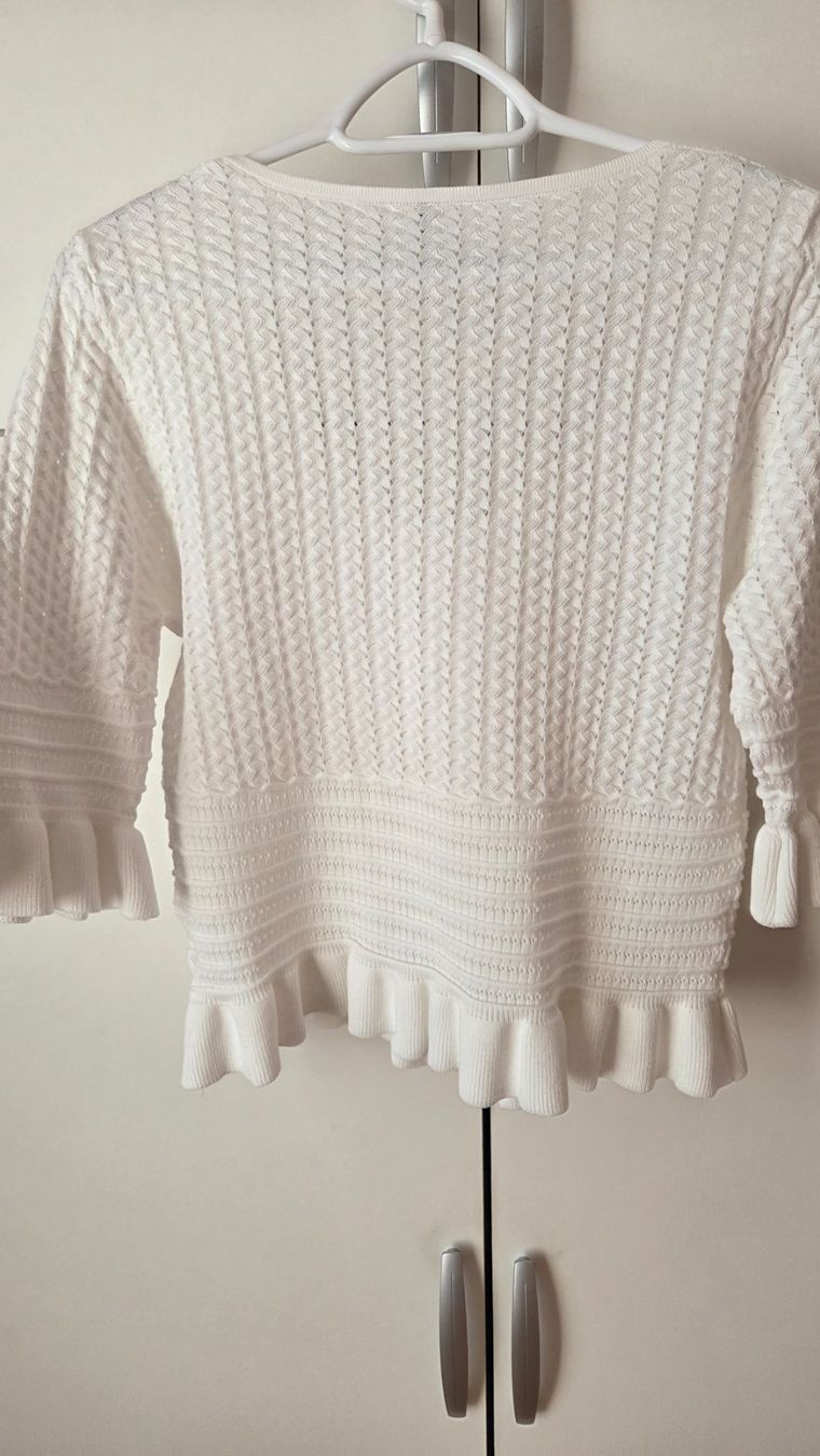 Giacche: Süsse Strickjacke weiss Sommer L 40 42 *letzte tage – Usato da Weggis venduto da Leeclipse 3
