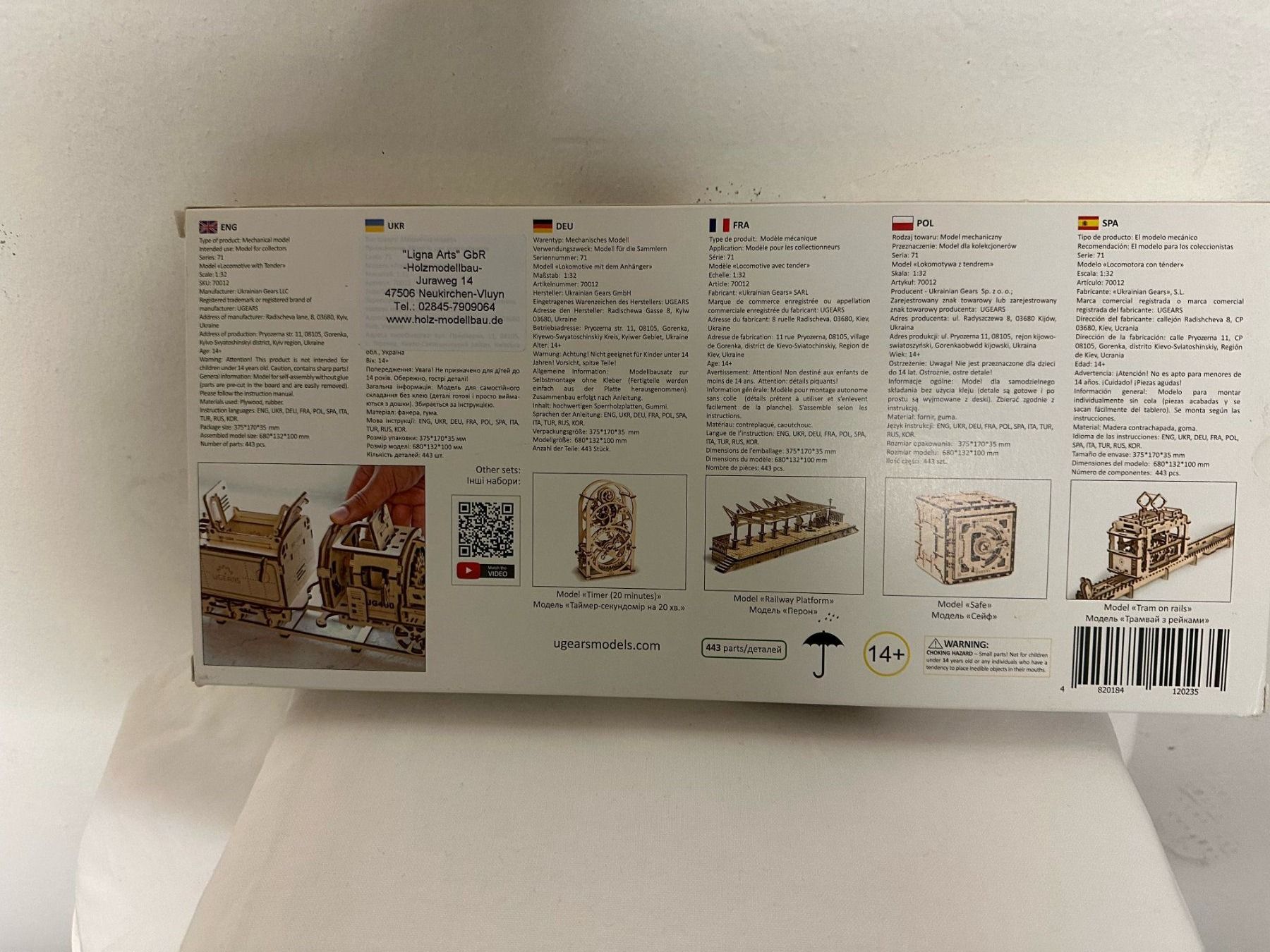 Ugears Kit di modellismo & Modellini statici: UGEARS DAMPFLOKOMOTIVE MIT TENDER – Nuovo e nell'imballaggio originale da Ostermundigen venduto da wini63 5