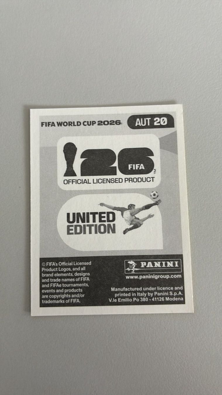 Panini Carte collezionabili: Carte panini 2026 - AUT 20 – Nuovo (secondo la descrizione) da La Neuveville venduto da Ibo2300 1