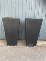 2 Dekoration oder Pflanzgefässe konisch schwarz 70 cm
