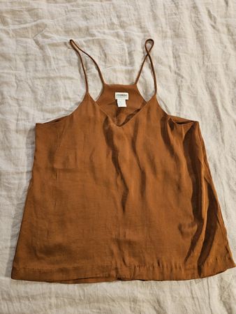 Träger Top, Gr. 36, H&M Conscious Collection, Rostorange