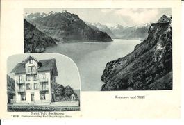 Seelisberg UR 2Bild AK Hotel Tell Rütli ca.1920 sehr gut erh