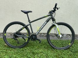 Rockrider Mountain Bike 27.5“ grey&fluo Size M
