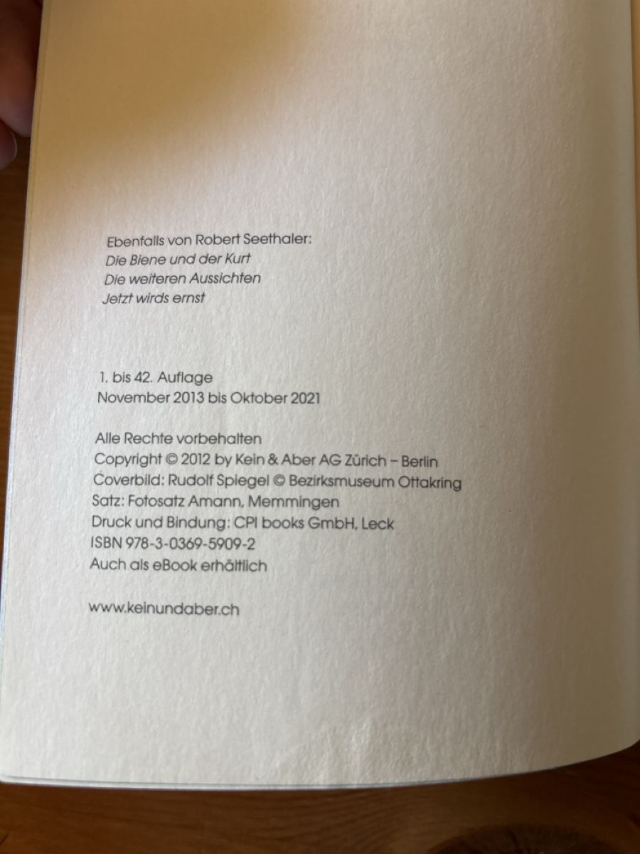 Libri: Schullektüre-Der Trafikant Robert Seethaler – Usato da Düdingen venduto da evosarered 1