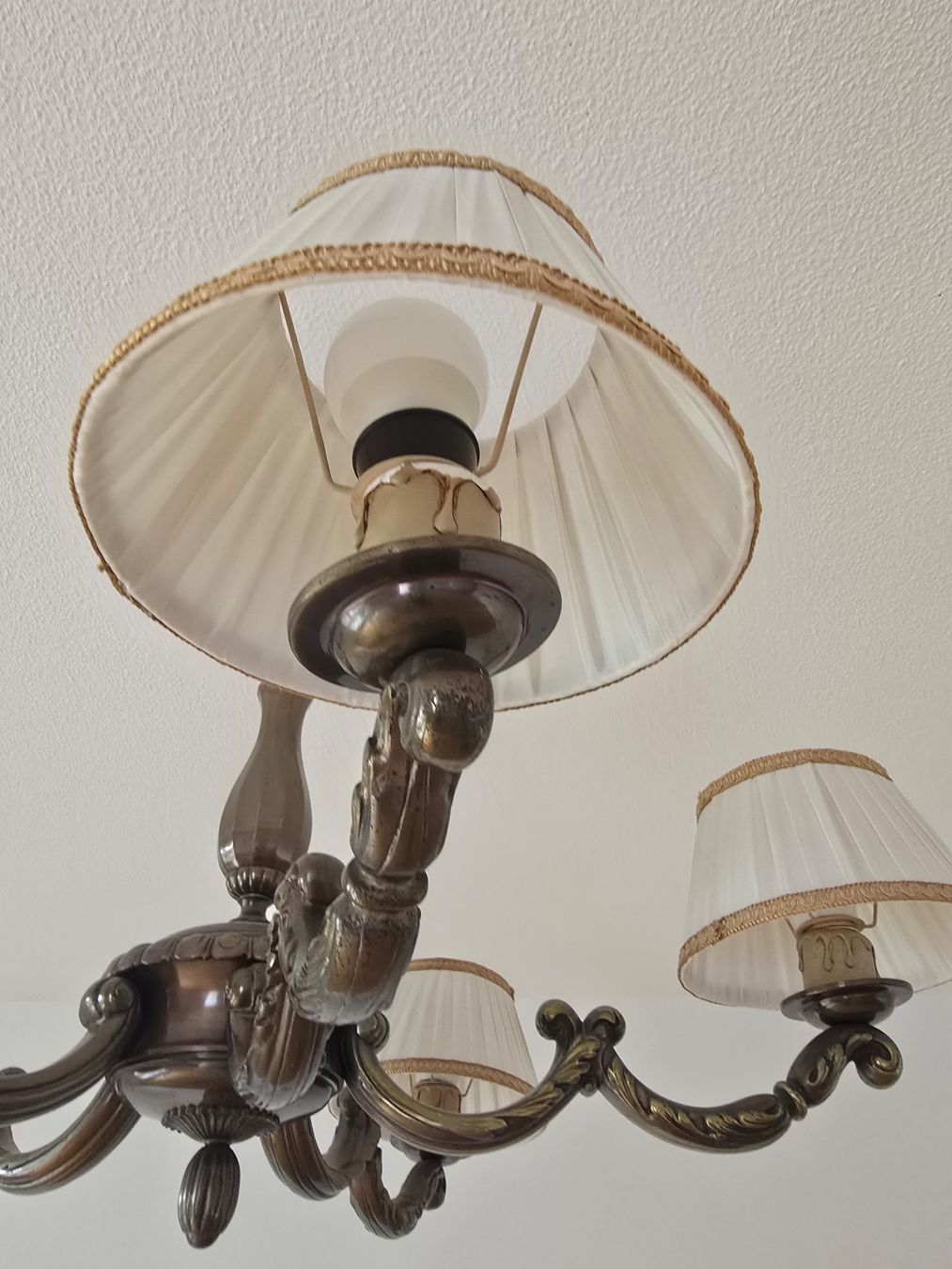 Lampadari & plafoniere: Antike Messing-Hänge -Lampe, 5-flammig *** – Usato da Zürich venduto da Fifa 2
